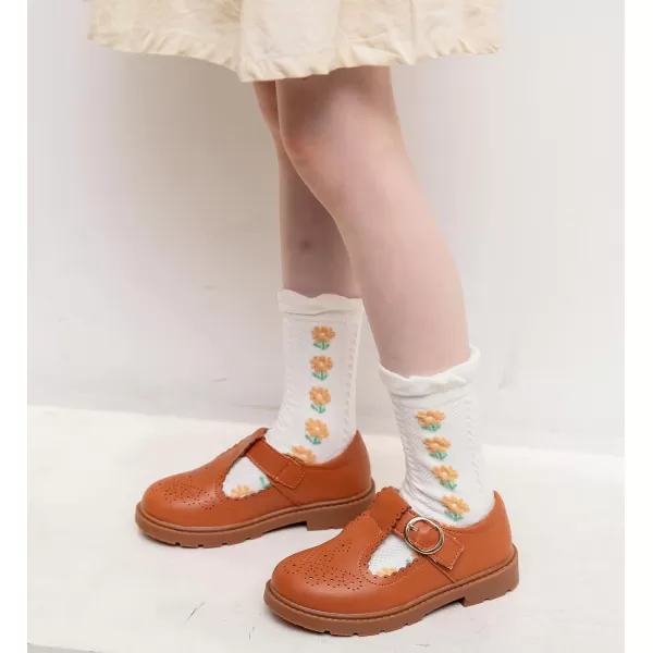 DADAWEN Girls Toddler/Little Kid/Big Kid Mary Jane Dress Shoes Ballet Flats for Girl Party Wedding School Shoes