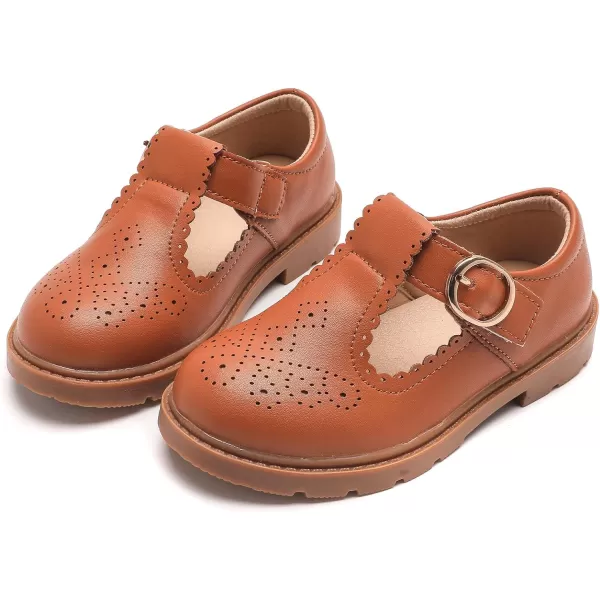 DADAWEN Girls Toddler/Little Kid/Big Kid Mary Jane Dress Shoes Ballet Flats for Girl Party Wedding School Shoes