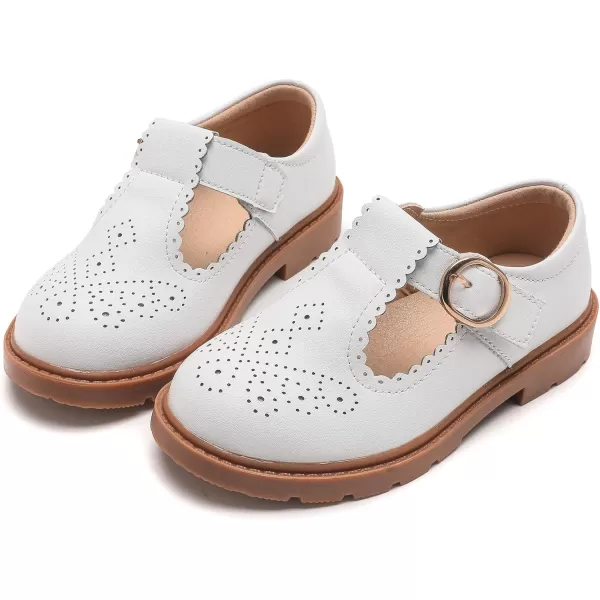 DADAWEN Girls Toddler/Little Kid/Big Kid Mary Jane Dress Shoes Ballet Flats for Girl Party Wedding School Shoes