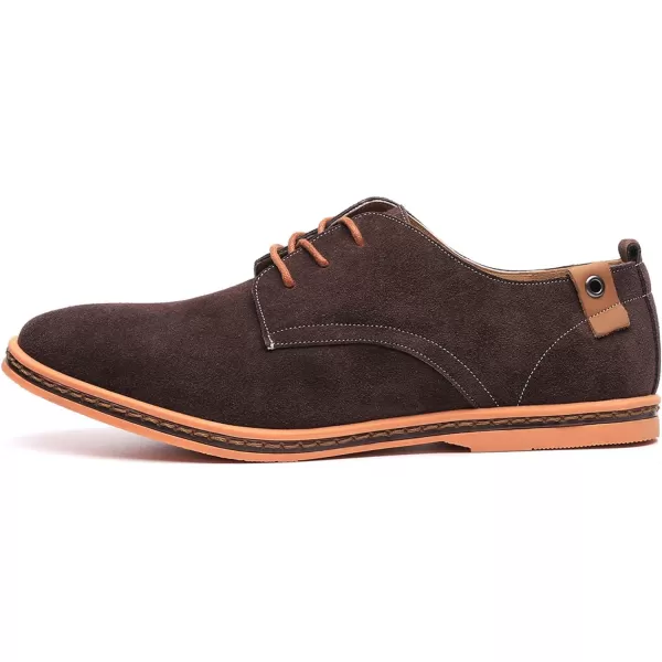 DADAWEN Men's Classic Suede Leather Oxford Dress Shoes Business Casual Shoes