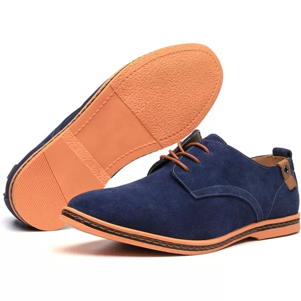 DADAWEN Men's Classic Suede Leather Oxford Dress Shoes Business Casual Shoes