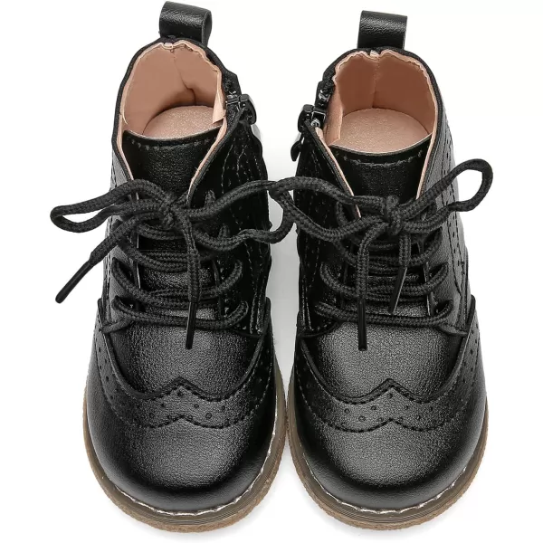 DADAWEN Toddler Baby Boys Girls Hiking Boots Waterproof Leather Non Slip Lace Up Outdoor Work Ankle Winter Snow Boots