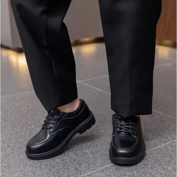 DADAWEN Toddler Boys Girls Classic Lace-Up Dress Shoes Oxfords Wedding Church School Uniform Shoes 