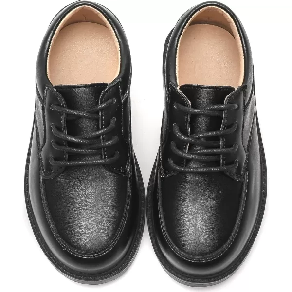 DADAWEN Toddler Boys Girls Classic Lace-Up Dress Shoes Oxfords Wedding Church School Uniform Shoes 