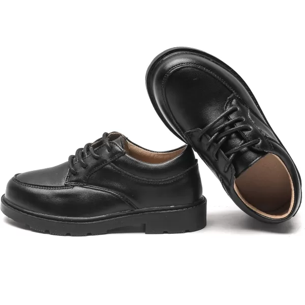 DADAWEN Toddler Boys Girls Classic Lace-Up Dress Shoes Oxfords Wedding Church School Uniform Shoes 