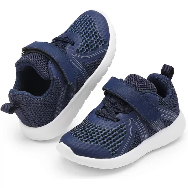 DADAWEN Toddler/Little Kid Boys Girls Lightweight Breathable Sneakers Strap Athletic Tennis Shoes for Running Walking