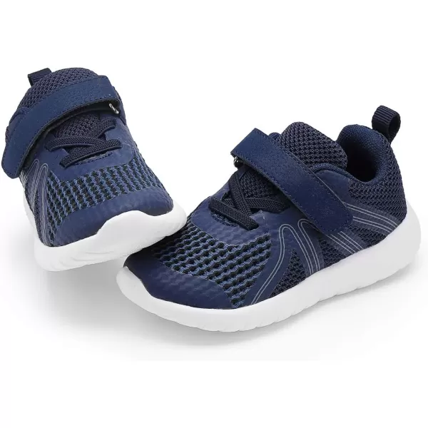 DADAWEN Toddler/Little Kid Boys Girls Lightweight Breathable Sneakers Strap Athletic Tennis Shoes for Running Walking