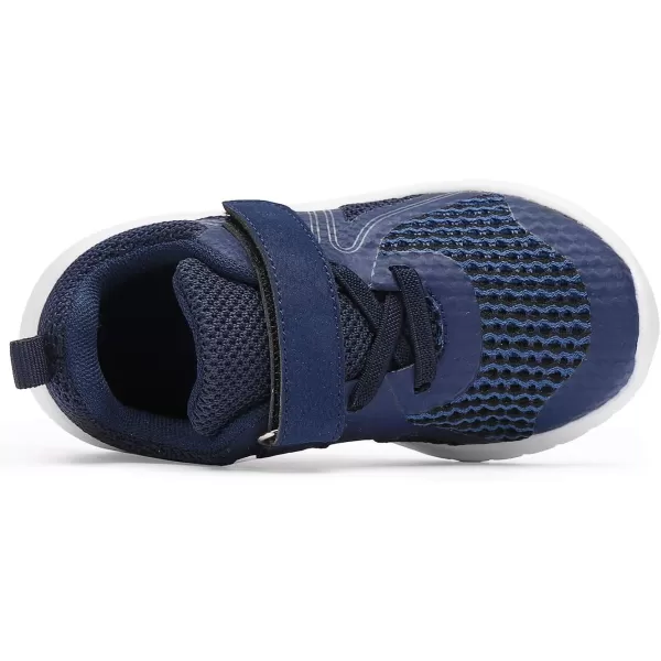 DADAWEN Toddler/Little Kid Boys Girls Lightweight Breathable Sneakers Strap Athletic Tennis Shoes for Running Walking