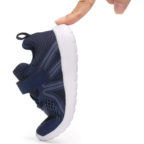 DADAWEN Toddler/Little Kid Boys Girls Lightweight Breathable Sneakers Strap Athletic Tennis Shoes for Running Walking
