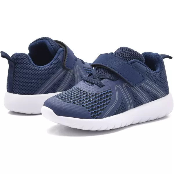 DADAWEN Toddler/Little Kid Boys Girls Lightweight Breathable Sneakers Strap Athletic Tennis Shoes for Running Walking