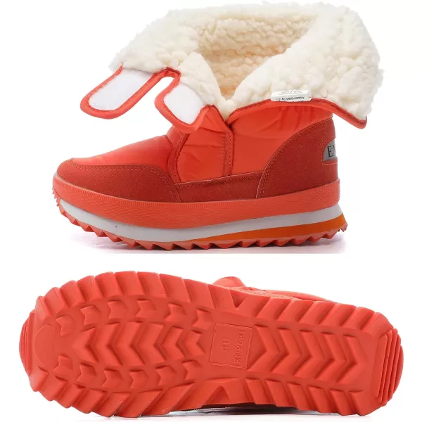 DADAWEN Women's Waterproof Frosty Snow Boot