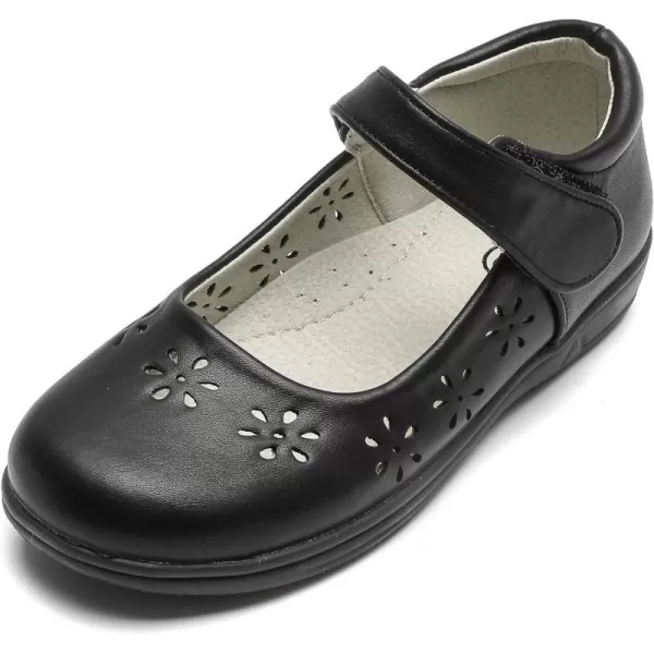 DADAWEN Girls Mary Jane Flats School Uniform Shoes Strap Dress Shoes 