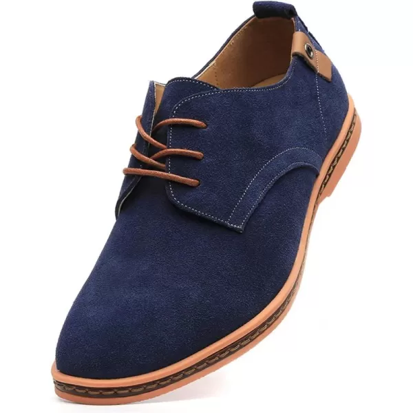DADAWEN Men's Classic Suede Leather Oxford Dress Shoes Business Casual Shoes