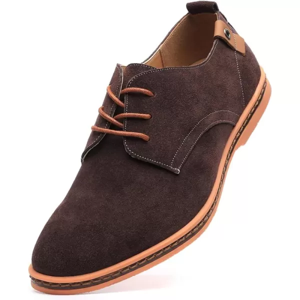 DADAWEN Men's Classic Suede Leather Oxford Dress Shoes Business Casual Shoes