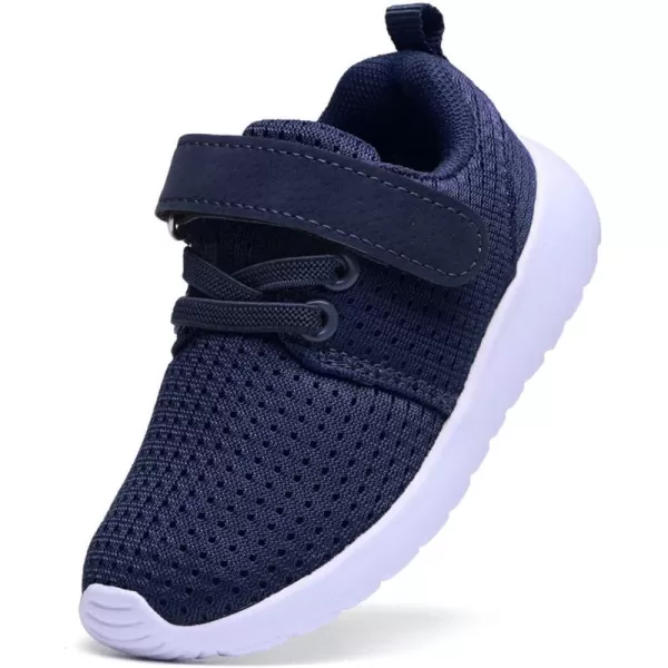 DADAWEN Toddler/Little Kid Boys Girls Lightweight Breathable Sneakers Strap Athletic Tennis Shoes for Running Walking