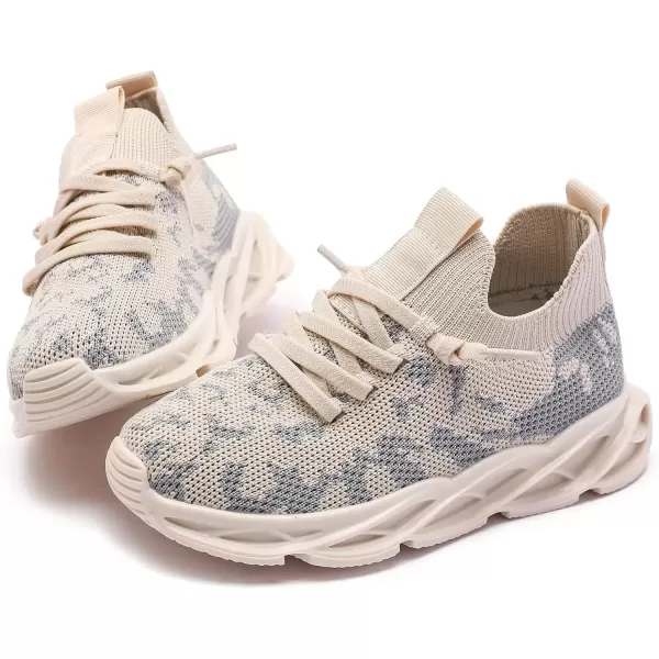 imageDADAWEN ToddlerLittle Kid Boys Girls Lightweight Breathable Sneakers Strap Athletic Tennis Shoes for Running WalkingBeige189
