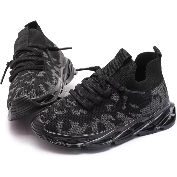 imageDADAWEN ToddlerLittle Kid Boys Girls Lightweight Breathable Sneakers Strap Athletic Tennis Shoes for Running WalkingBlack189