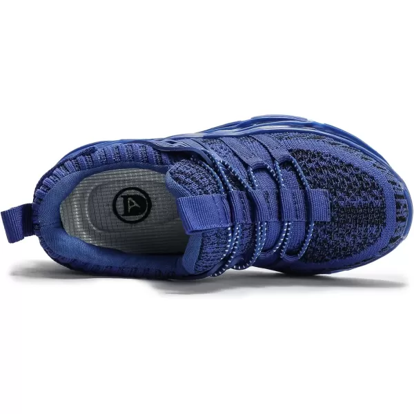 imageDADAWEN ToddlerLittle Kid Boys Girls Lightweight Breathable Sneakers Strap Athletic Tennis Shoes for Running WalkingBlue169