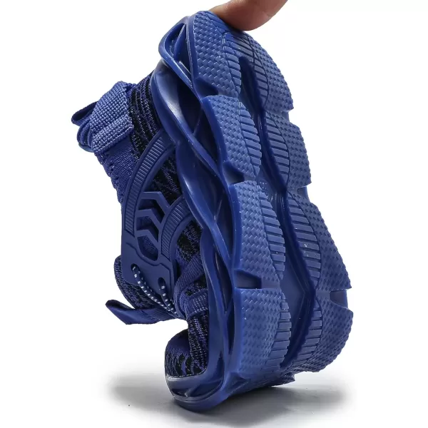 imageDADAWEN ToddlerLittle Kid Boys Girls Lightweight Breathable Sneakers Strap Athletic Tennis Shoes for Running WalkingBlue169