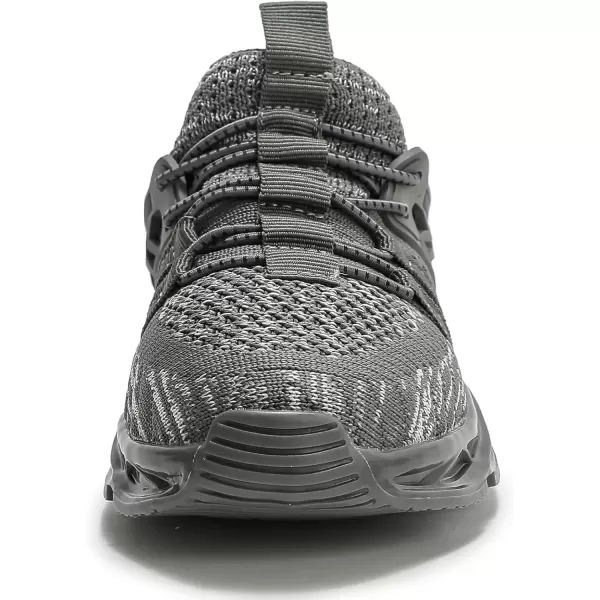 imageDADAWEN ToddlerLittle Kid Boys Girls Lightweight Breathable Sneakers Strap Athletic Tennis Shoes for Running WalkingGrey169