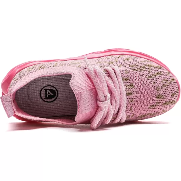 imageDADAWEN ToddlerLittle Kid Boys Girls Lightweight Breathable Sneakers Strap Athletic Tennis Shoes for Running WalkingHot Pinknew Style