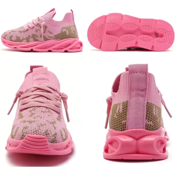 imageDADAWEN ToddlerLittle Kid Boys Girls Lightweight Breathable Sneakers Strap Athletic Tennis Shoes for Running WalkingPink189