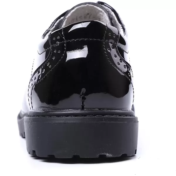 imageDADAWEN Boys Girls Classic School Uniform Comfort Oxford Dress Shoes Loafer Flats ToddlerLittle KidBig KidBlack