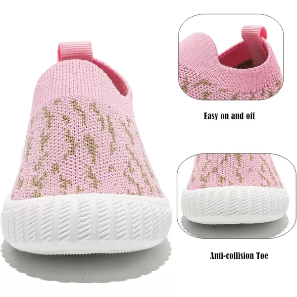 imageDADAWEN Boys Girls Toddler Sneakers Kids Lightweight Walking Shoes Mesh Breathable Tennis Shoes for ToddlerLittle KidsHot Pink