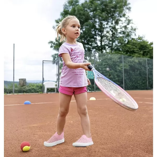 imageDADAWEN Boys Girls Toddler Sneakers Kids Lightweight Walking Shoes Mesh Breathable Tennis Shoes for ToddlerLittle KidsHot Pink