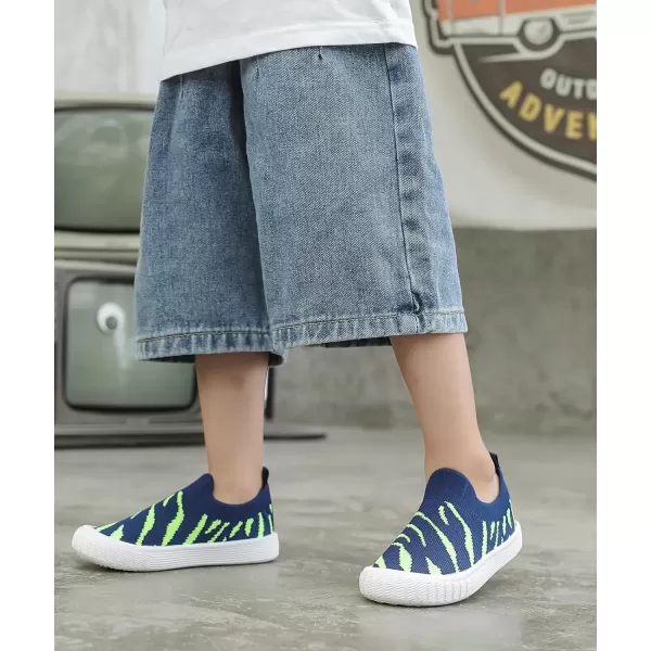 imageDADAWEN Boys Girls Toddler Sneakers Kids Lightweight Walking Shoes Mesh Breathable Tennis Shoes for ToddlerLittle KidsNavy
