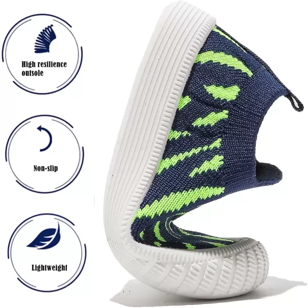 imageDADAWEN Boys Girls Toddler Sneakers Kids Lightweight Walking Shoes Mesh Breathable Tennis Shoes for ToddlerLittle KidsNavy