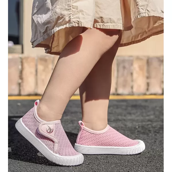 imageDADAWEN Boys Girls Toddler Sneakers Kids Lightweight Walking Shoes Mesh Breathable Tennis Shoes for ToddlerLittle KidsPink166