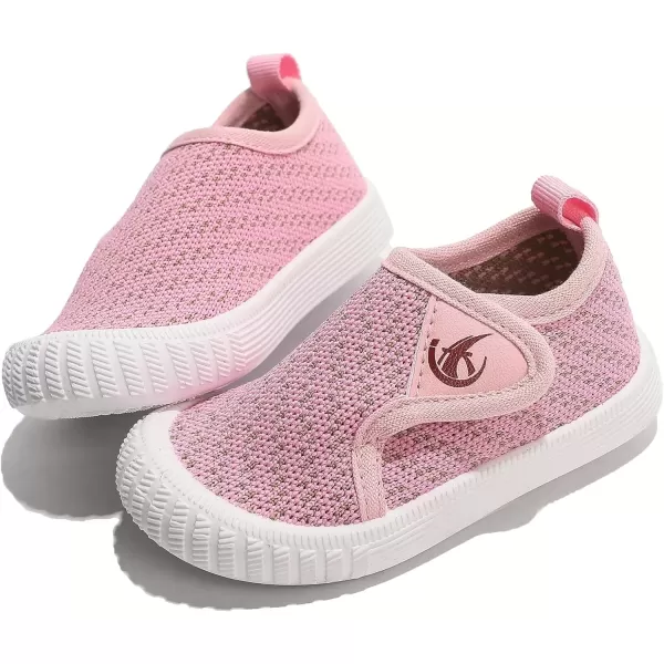 imageDADAWEN Boys Girls Toddler Sneakers Kids Lightweight Walking Shoes Mesh Breathable Tennis Shoes for ToddlerLittle KidsPink166