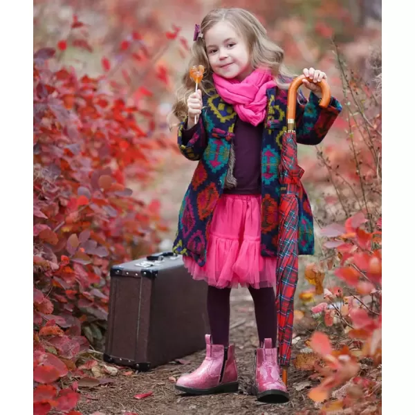 imageDADAWEN Boys Girls Waterproof Outdoor Side Zipper Comfort Chelsea Ankle Boots Combat Ankle Booties ToddlersLittle KidsBig KidsPink Glitter