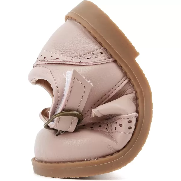 imageDADAWEN Girls Classic Mary Jane School Uniform Shoes Flat Dress Shoes03 Pink