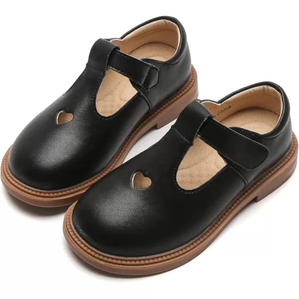 imageDADAWEN Girls Dress Shoes Mary Jane Flats Back to School Party Wedding ShoesToddlerLittle KidBig KidBlack