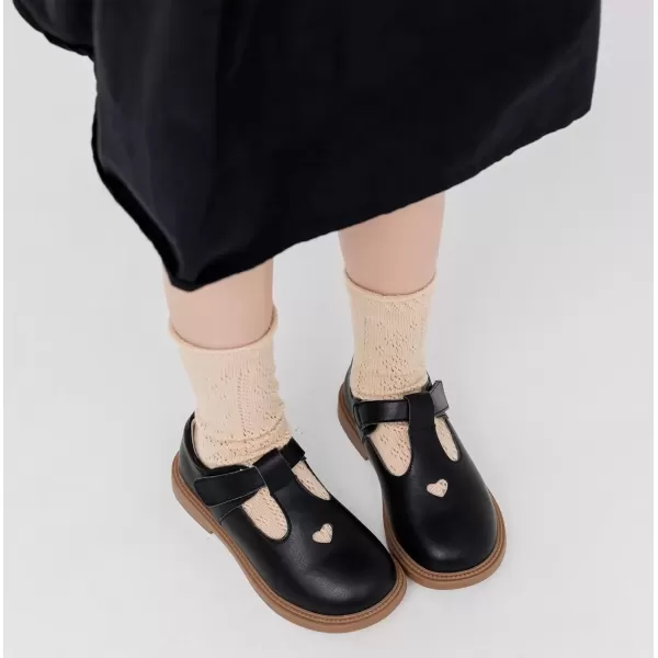 imageDADAWEN Girls Dress Shoes Mary Jane Flats Back to School Party Wedding ShoesToddlerLittle KidBig KidBlack