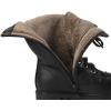 imageDADAWEN Kids Girls Leather LaceUp Zipper Mid Calf Combat Riding Winter Boots ToddlerLittle KidBig KidWhitewith Fur
