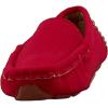 imageDADAWEN Toddler Little Kid Boys Girls Soft Suede Leather Slip On Penny Loafer Dress Shoes Moccasin Flat Boat Shoes Wedding Church OxfordRed