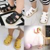 imageDADAWEN Baby Boys Girls Summer Lightweight Soft Sole ClosedToe Outdoor Leather Athletic SandalsBlack L1258