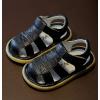 imageDADAWEN Baby Boys Girls Summer Lightweight Soft Sole ClosedToe Outdoor Leather Athletic SandalsBlack L1258
