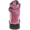 imageDADAWEN Boys Girls Glitter Ankle Boots Lace Up Waterproof Combat Boot With Side Zipper ToddlerLittle KidBig KidHot Pink Glitter