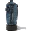 imageDADAWEN Boys Girls Glitter Ankle Boots Lace Up Waterproof Combat Boot With Side Zipper ToddlerLittle KidBig KidNavy Glitter