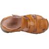 imageDADAWEN Boys Girls Leather Closed Toe Outdoor Sport Sandals ToddlerLittle KidBig KidYellow