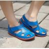imageDADAWEN Boys Girls Leather Soft Closed Toe Outdoor Beach Summer Sport Sandals Water Shoes ToddlerLittle KidBig KidBlue
