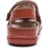 imageDADAWEN Boys Girls Leather Soft Closed Toe Outdoor Beach Summer Sport Sandals Water Shoes ToddlerLittle KidBig KidBrown