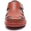 imageDADAWEN Boys Girls Leather Soft Closed Toe Outdoor Beach Summer Sport Sandals Water Shoes ToddlerLittle KidBig KidBrown