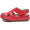 imageDADAWEN Boys Girls Leather Soft Closed Toe Outdoor Beach Summer Sport Sandals Water Shoes ToddlerLittle KidBig KidRed