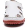 imageDADAWEN Boys Girls Leather Soft Closed Toe Outdoor Beach Summer Sport Sandals Water Shoes ToddlerLittle KidBig KidWhite