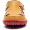 imageDADAWEN Boys Girls Leather Soft Closed Toe Outdoor Beach Summer Sport Sandals Water Shoes ToddlerLittle KidBig KidYellow